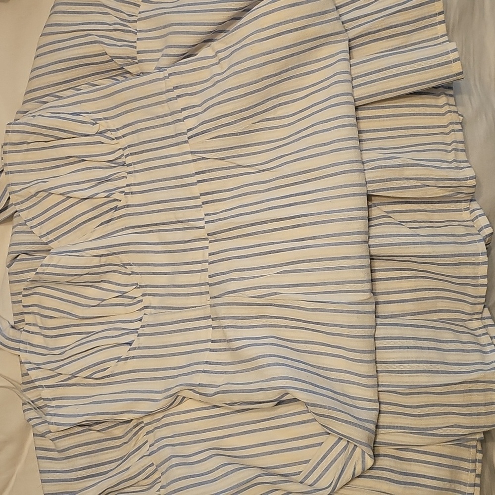 Vici White and Blue Striped Maxi Dress - Picture 4 of 4